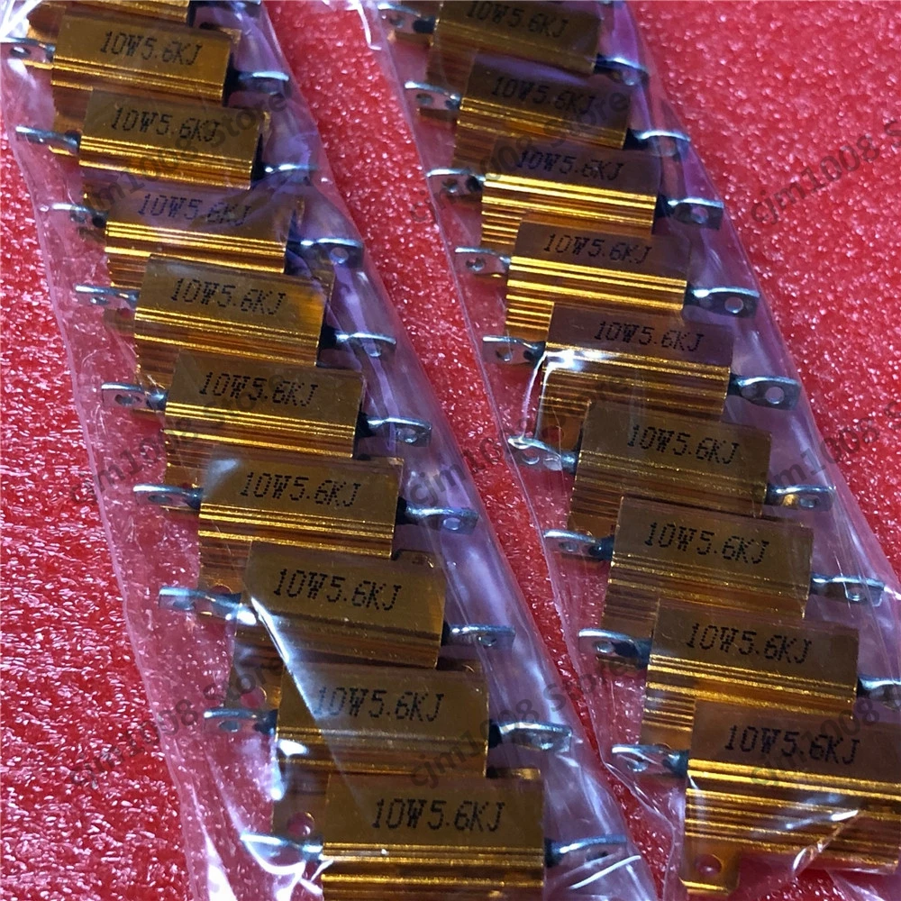 RX24 25W 7R 7RJ мощный металлический корпус золотой алюминиевый проволочный резистор 25