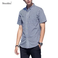 mens short sleeved shirts 2021 summer fashion pure cotton t shirt mens tops casual plaid short sleeved jacket 18 45y