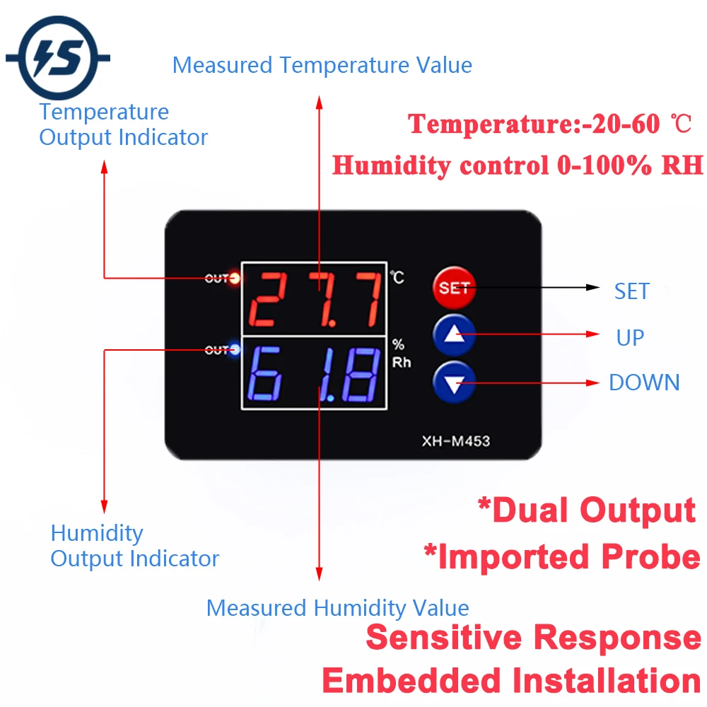 Контроллер температуры Hmidity модуль датчика для охлаждающего нагревательного