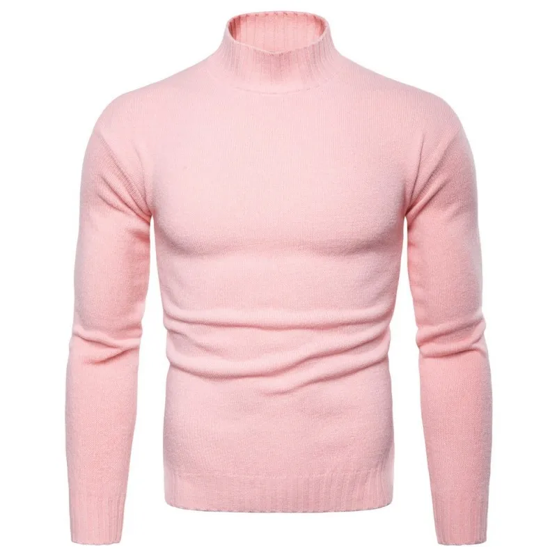2020 New Winter Warm Man Casual Sweater Fashion Solid Men Turtleneck Pullover Sweaters Slim Fit Male Knitted Plus Size | Мужская одежда