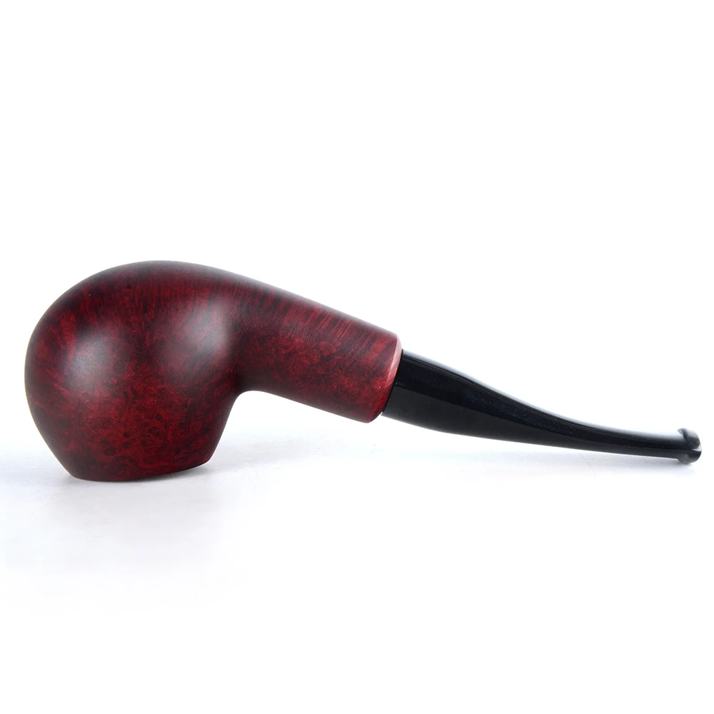 Бриар трубы табака курительная труба гладкая отделка 9 мм фильтр изогнутая