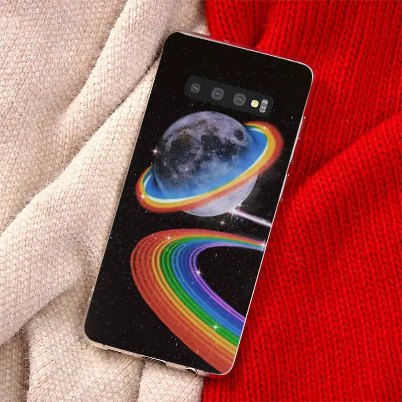 

Cartoon space planet Phone Case Transparent for Samsung A71 S9 10 20 HUAWEI p30 40 honor 10i 8x xiaomi note 8 Pro 10t 11