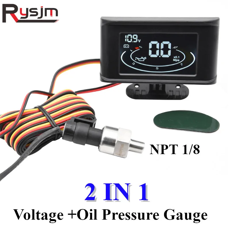 Новые автомобильные датчики 2 в 1 Цифровой вольтметр измеритель напряжения +