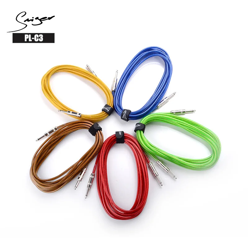 

Smiger Random Color Electrc Guitar Audio Cable PL-C 3M 6M 10M Guitar Amplifier Cable Bass Cable For Amplifier Guitar Bass