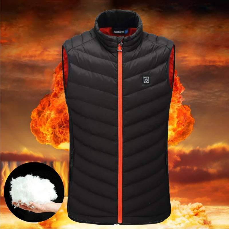 Новый Зимний USB инфракрасный тепловой жилет куртка электрическая тепловая