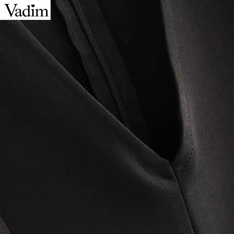 Vadim женское сексуальное мини-платье с v-образным вырезом пышными рукавами на