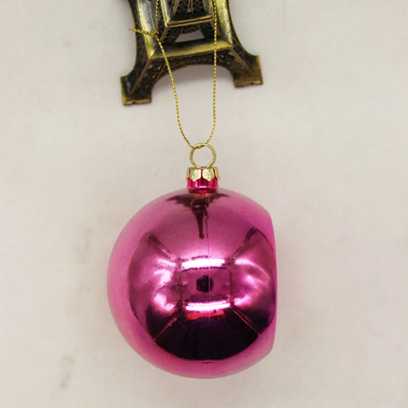 Free Shipping 24pcs/lot Diameter 6cm  Blank Sublimation Christmas Ball Decoration for Transfer Printing Heat Press DIY Gifts