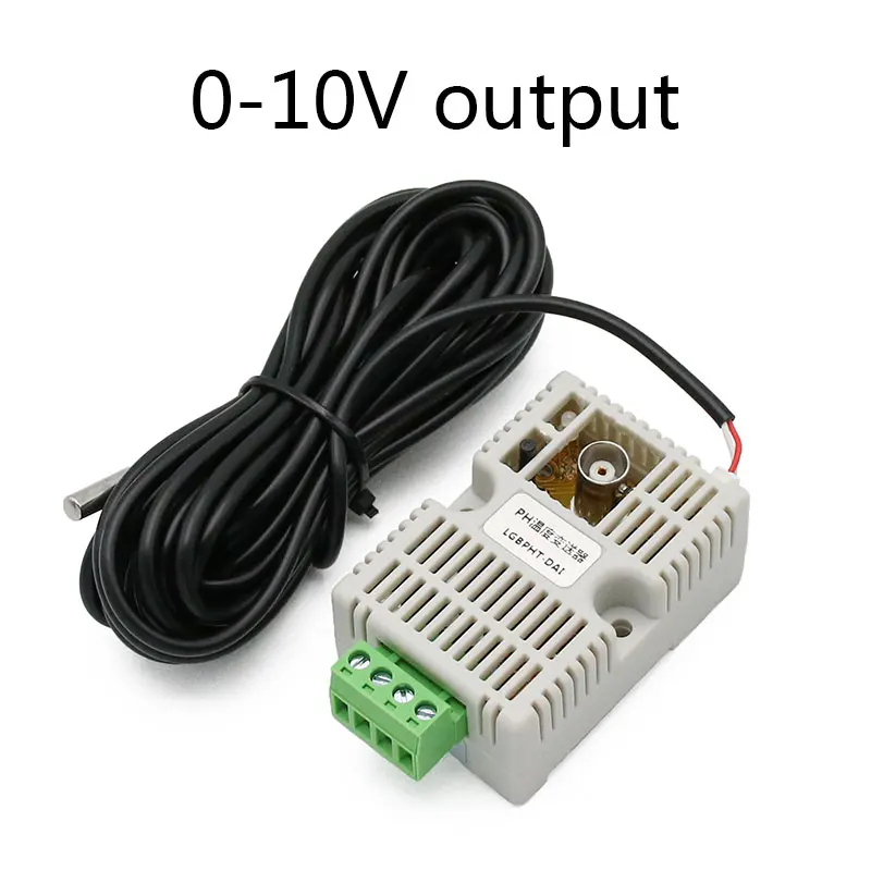0-10v output РН датчик температуры датчик обнаружения модуль напряжение 0-5 в 0-10 В 4-20mA RS485 выход рН датчик рН электрод BNC - Цвет: 0-10v output