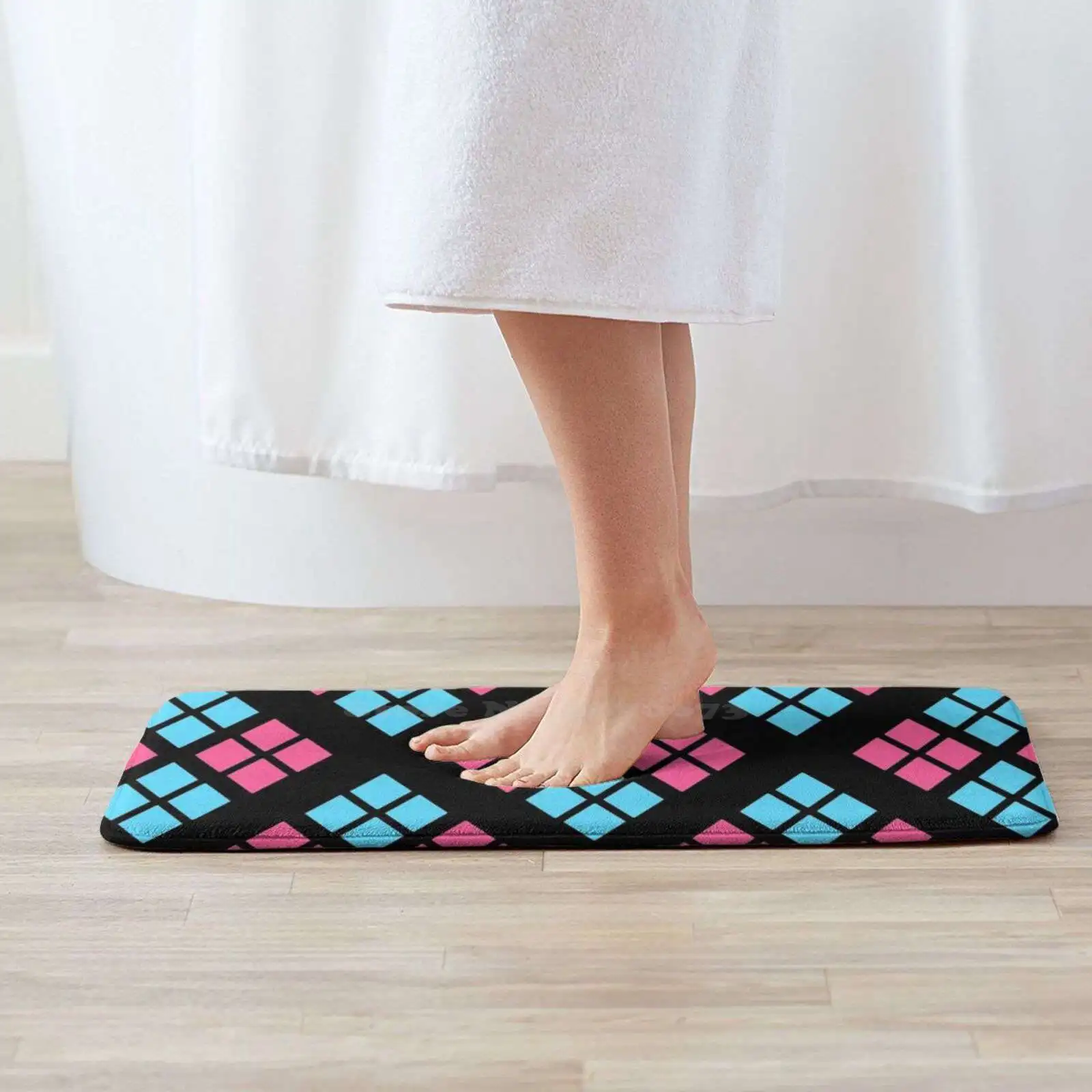 Черные стразы мягкие интересные товары для комнаты ковер Квинн Стразы синий