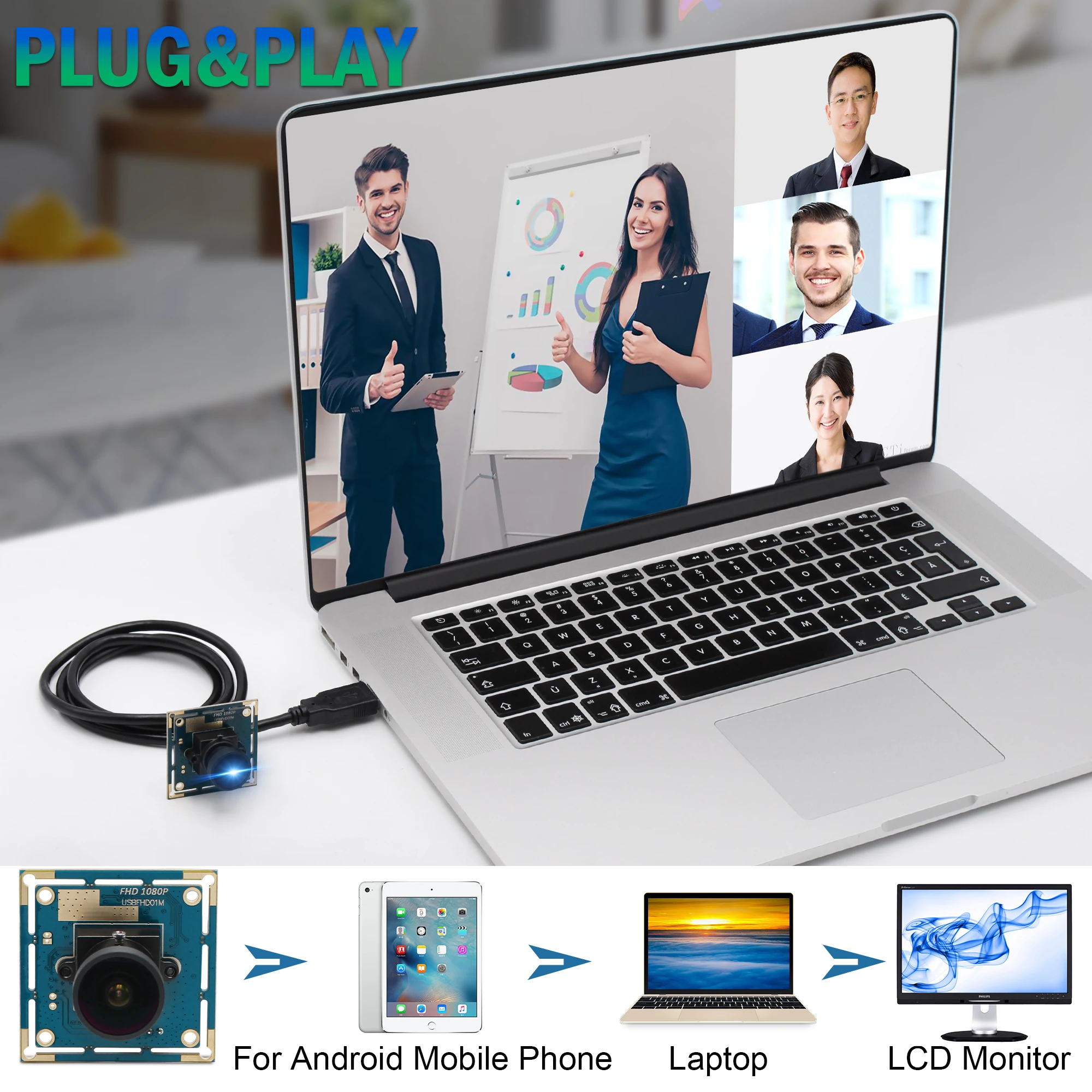 ELP 2 0 мегапикселей Android Linux Windows Full HD 1080P 30fps высокая скорость 170 градусов рыбий глаз