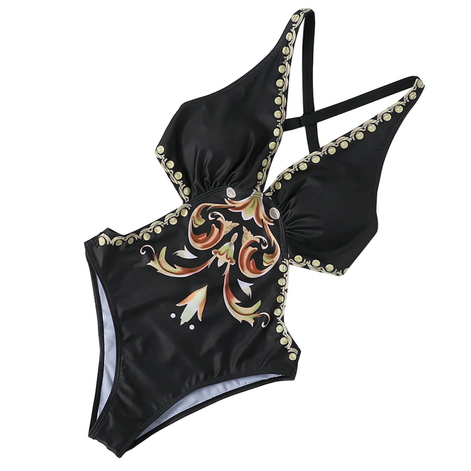 

Women's Baroque Print Monokini Swimsuit Swimwear Beach Wear Female Swimsuit Sexy Swimsuit Swimwear Female