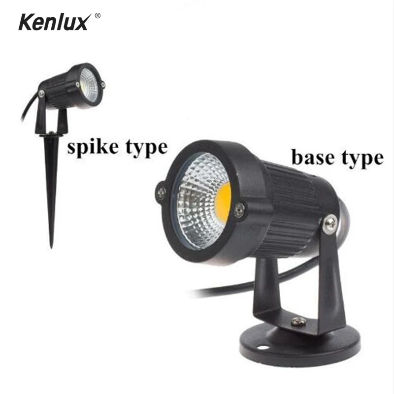 Пластиковый светодиодный садовый фонарь Kenlux 5 Вт уличный водонепроницаемый с