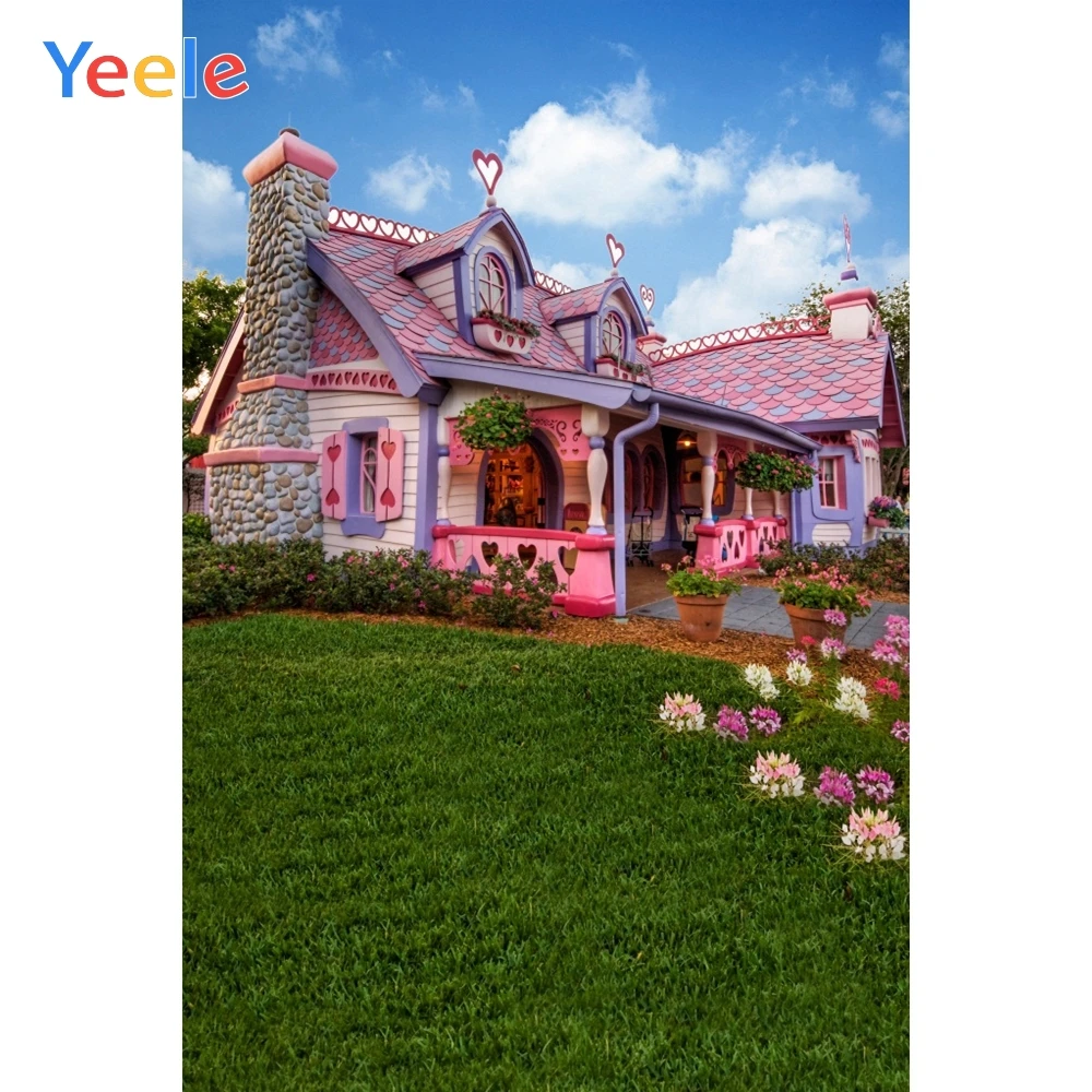 Фоны для студийной фотосъемки детей с изображением весеннего газона цветов