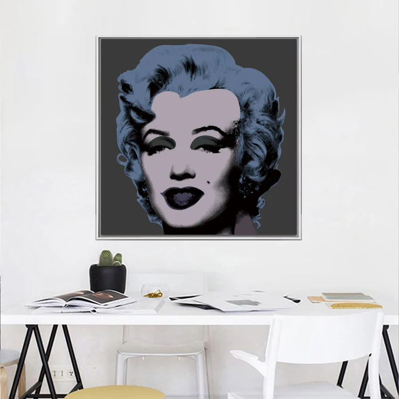 Декоративное искусство Мэрилин Монро много цветов от ANDY WARHOL художественная роспись стен картины портретное искусство для гостиной домашний декор