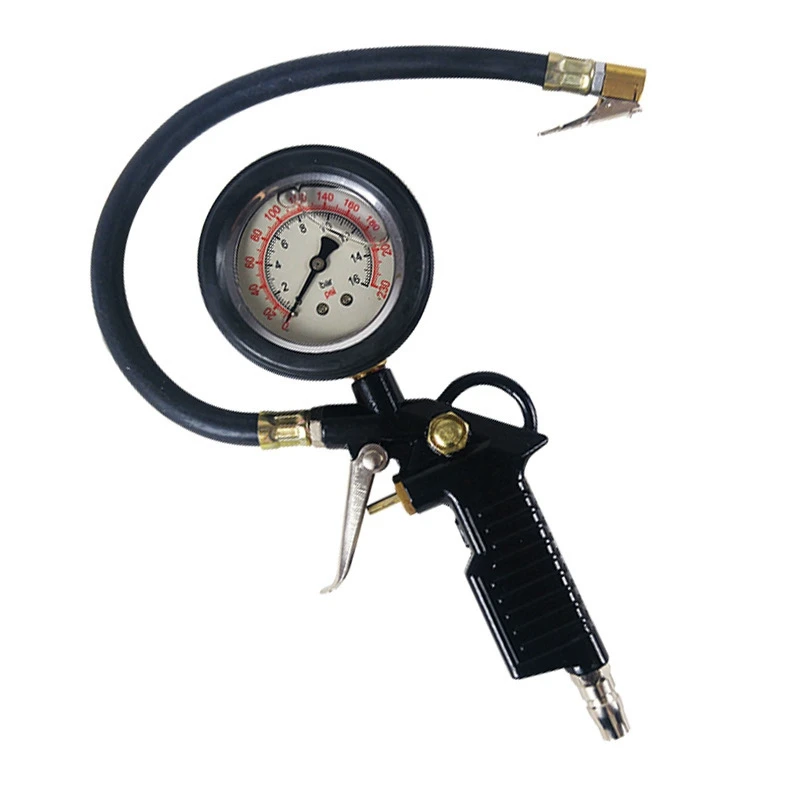 

Car Air Pressure Gauge High-Precision Belt Inflatable Tire Pressure Monitor Digital Display Fuel Gauge Air Gauge