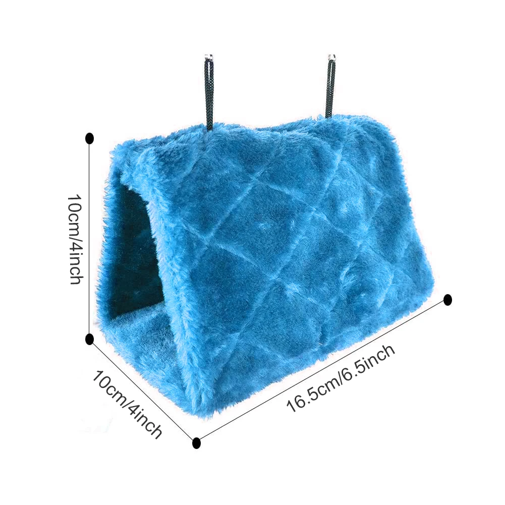 

Pet Bird Parrot Hammock Bird Hanging Bed Soft Plush Nest Toys Parakeet Budgie Warm Hammock Cage Hut Tent Bed Hanging Cave