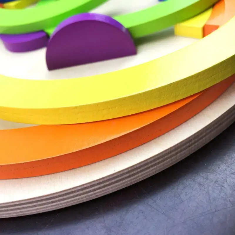 

Colorful Wooden Blocks Puzzle Toys Children Kids Creative Rainbow Assembling Building Block Boys Girls Gifts