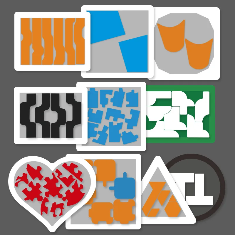 

Montessori 3D Puzzle Jigsaw Toys Puzzle Intelligence Educational Toy Super Hard Grade 10 Brain Burning Acrylic Puzzles