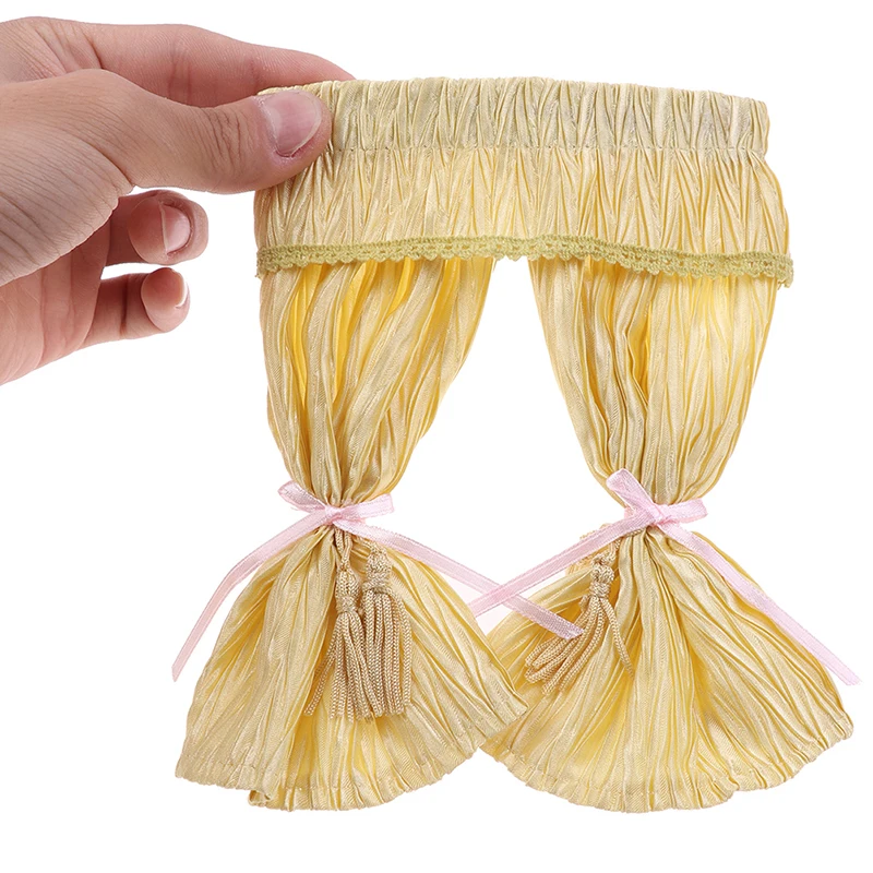 Симпатичные миниатюрные хлопковые занавески в виде сетки и кружева для