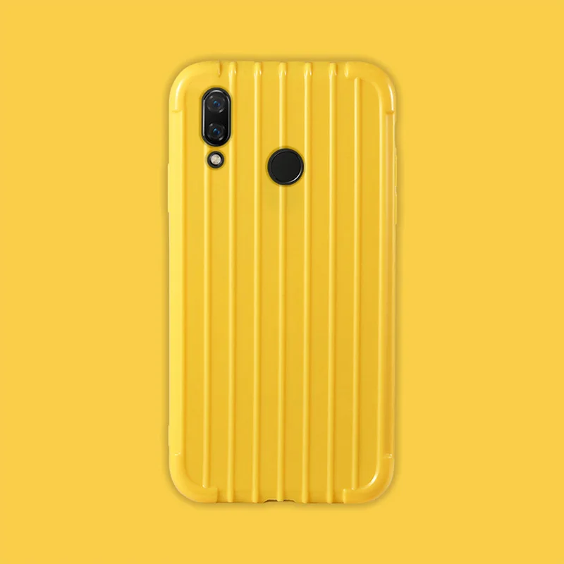 yellow Роскошный чехол для huawei honor 8X, Модный милый чехол для телефона, силиконовый чехол для huawei honor 8x, fundas Coque - Цвет: yellow