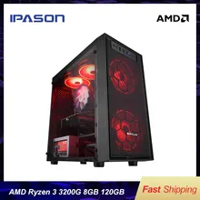 E1 Мини-Игровой ПК AMD 4-ядерный Ryzen 3 A8 9600 DDR4 8G 240G SSD настольный компьютер HDMI/LOL /CSGO /DOTA для геймеров компьютера