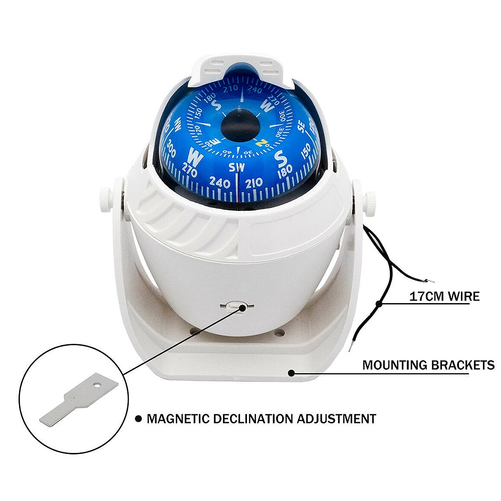 Военную морскую полоску с светильник компас руководство мяч светодиодный s