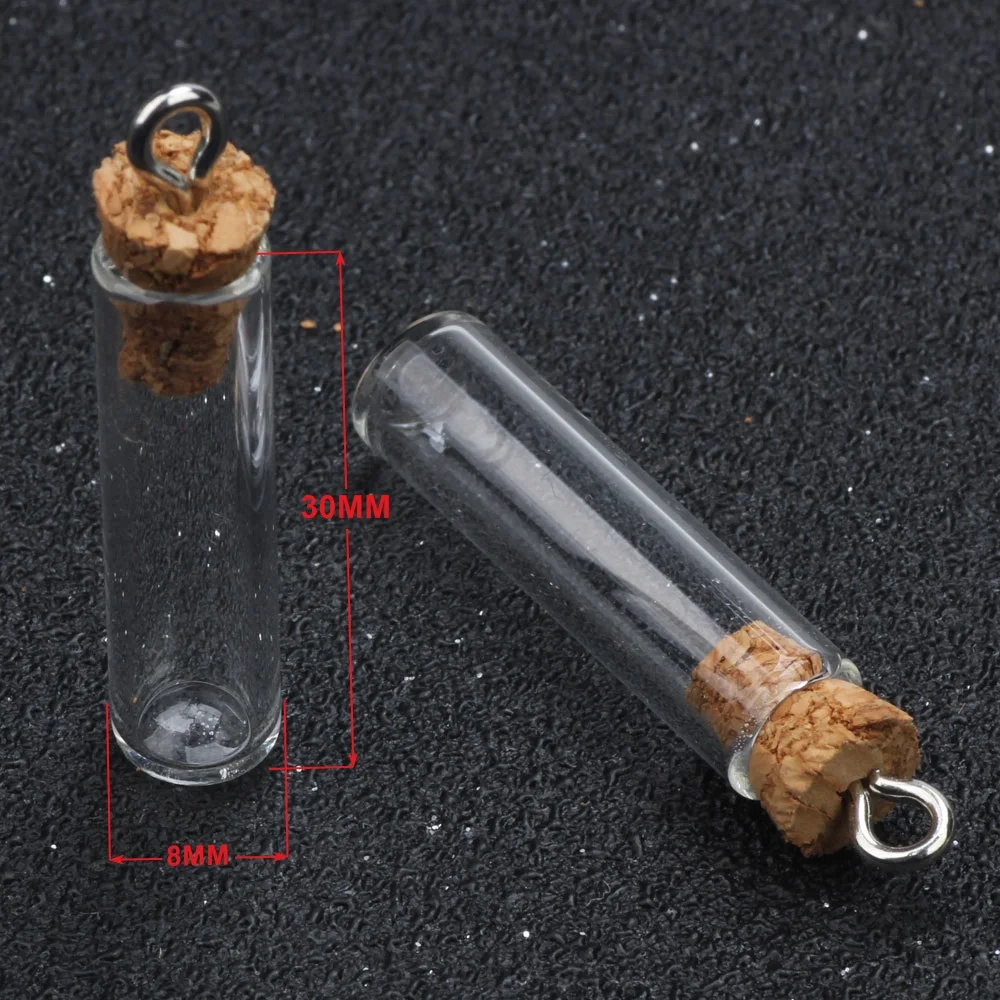 

Мини стеклянные бутылочки с пробкой OLINGART 3шт