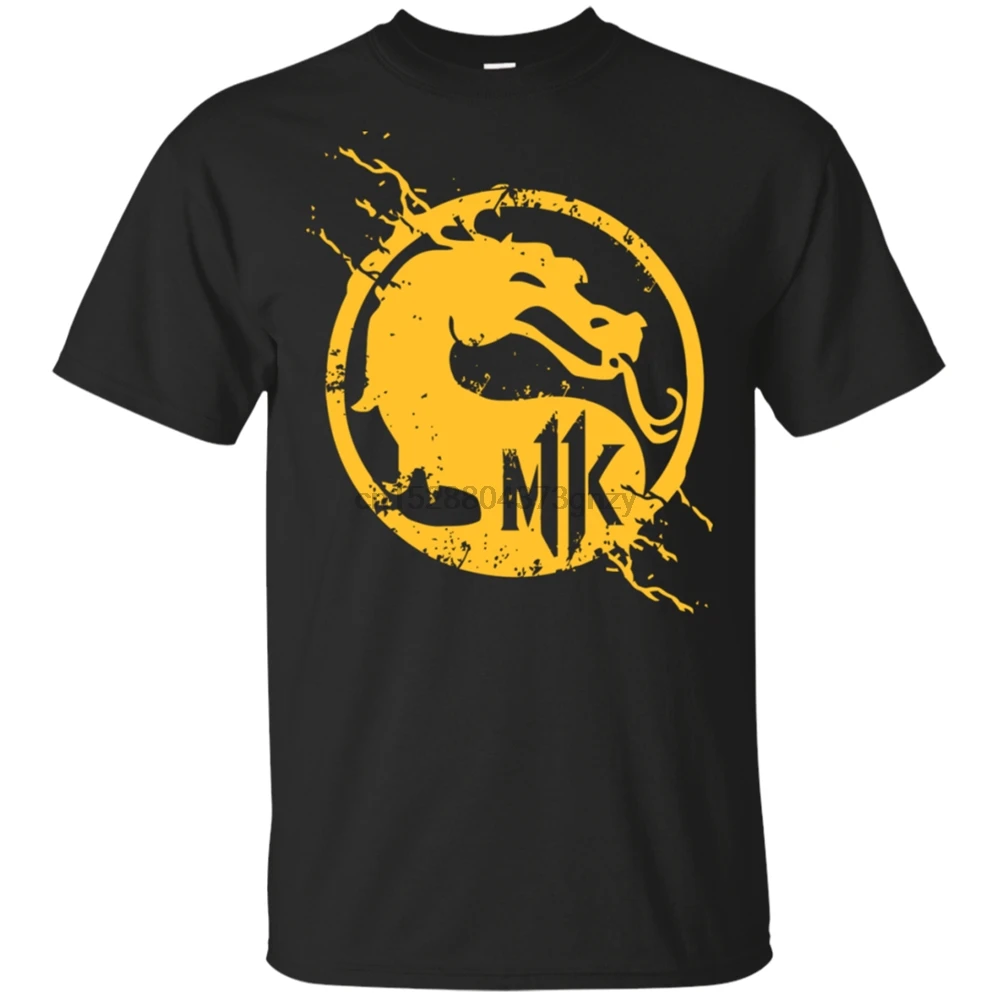 

Mortal Kombat T Shirt - Scorpion Tee Legendary Fighting Black T-Shirt M-3Xl Printing Apparel Tee Shirt