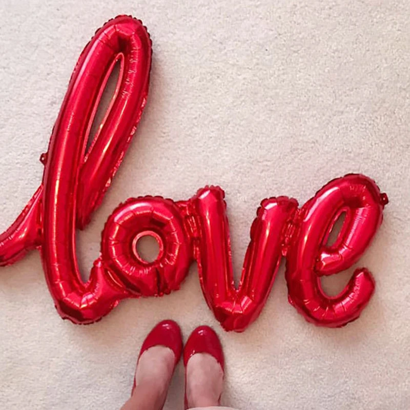 Романтическое признание Святого Валентина сиамская любовь Алюминиевая Пленка