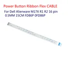 Кнопка питания ленточный гибкий кабель для Dell Alienware M17X R1 R2 16 pin 0,5 мм 15 см FD86P 0FD86P