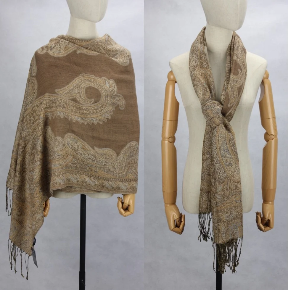 Women's 40% Silk 60% Wool Warm Winter Long Big Scarf Shawl Wrap Neckerchief 172X70cm 67&quotx27&quot HS007 | Аксессуары для