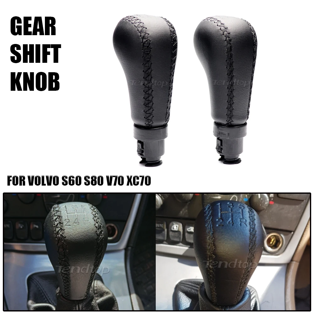 1 шт. 14 мм автомобильная ручка переключения передач для Volvo S60 S80 V70 XC70 швейная кожа