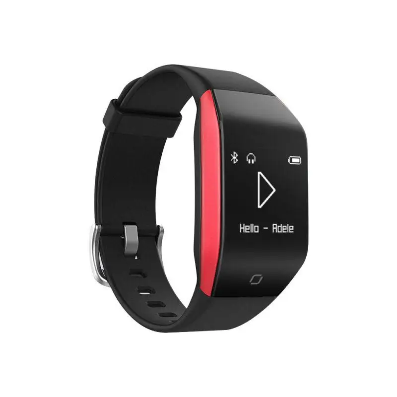 YD618 Смарт-часы Bluetooth музыкальный браслет 0,9" IP68 Водонепроницаемый 512 Мб U дисковая карта MP3 Воспроизведение музыки Пульс Для Android IOS