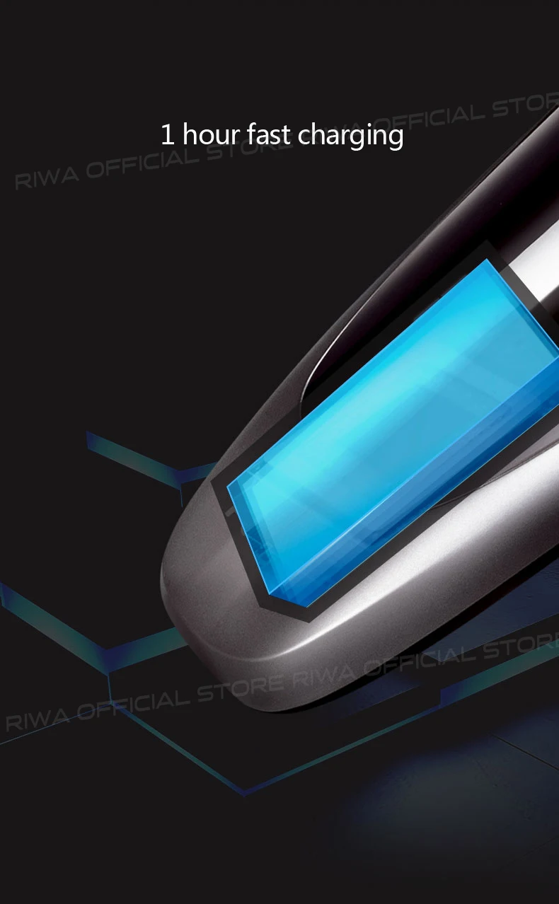 RIWA usb зарядка триммер борода бритва три лезвия водонепроницаемый Электрический бритвенный станок электрическая бритва для мужчин RA-5305