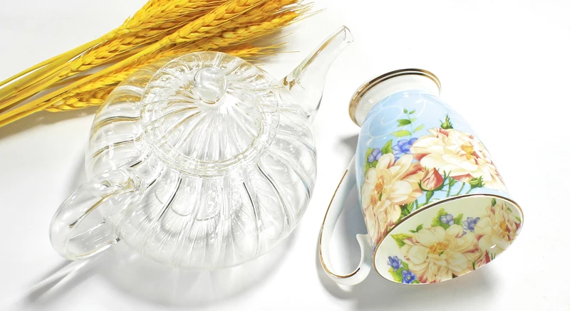 Фарфоровый чайный набор tazas espresso керамический креативный подарок 2 шт. | Дом и сад