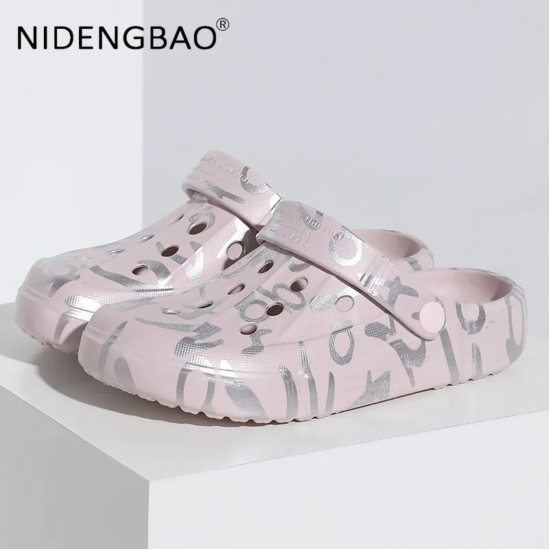 Men's Mules Women Beach Sandals Clogs Quick Dry Non Slip  Comfortable Slippers Home Outdoor Unisex Garden Shoes