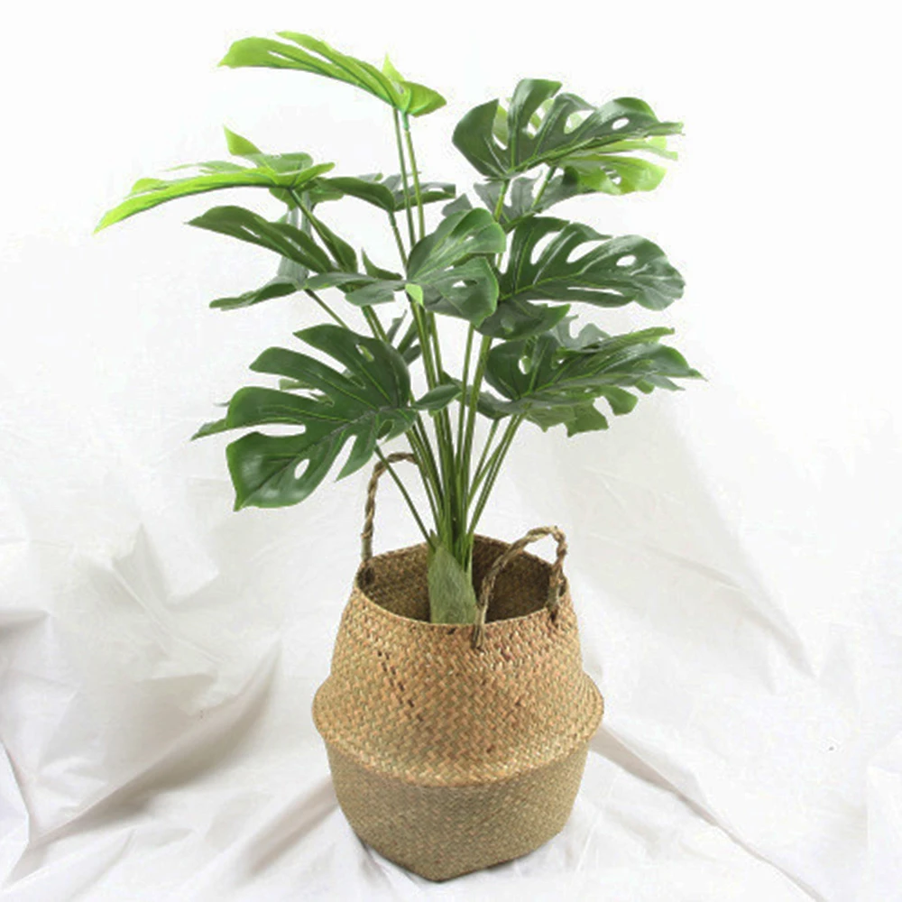 Большие искусственные растения Тропическое дерево листья монстеры пластиковые