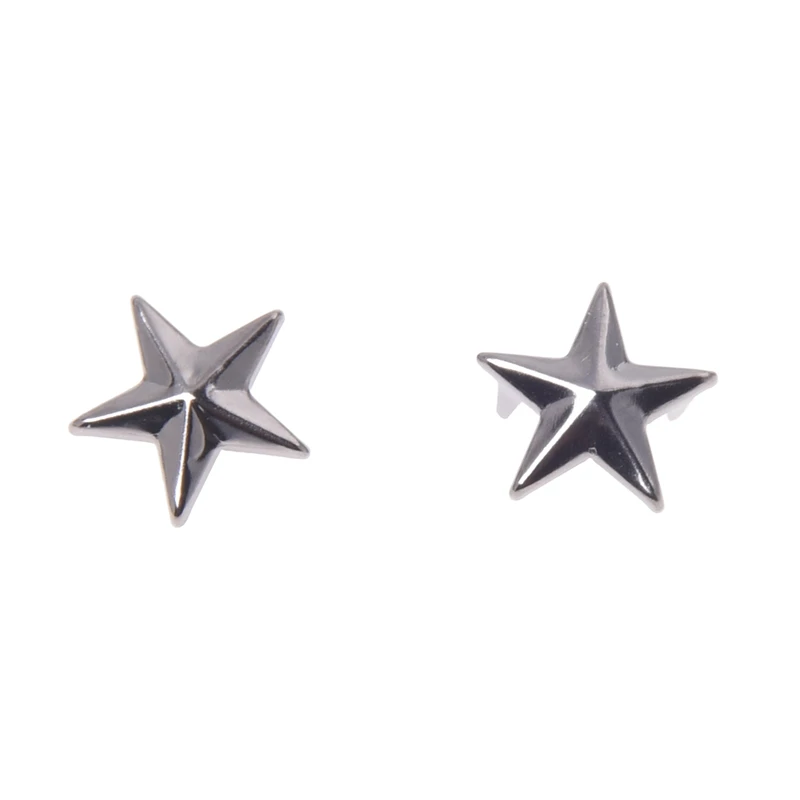 100 X Rivets applies gray dark 15mm star rivets for bag / shoes gloves | Обустройство дома