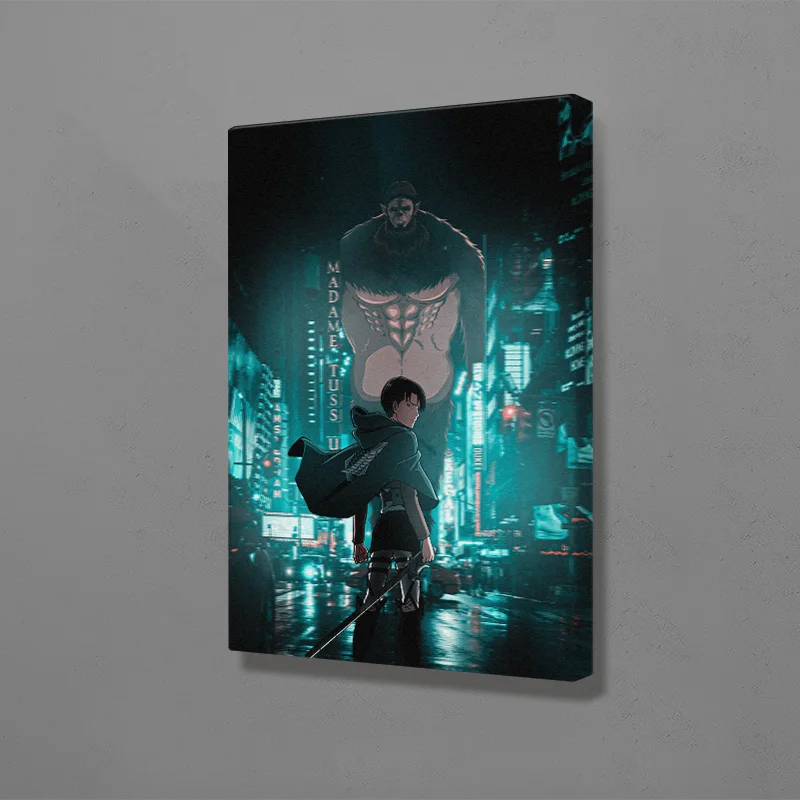 Леви Акерман Shingeki No Kyojin Аниме плакат Холст Wall Art Украшение принты для дома