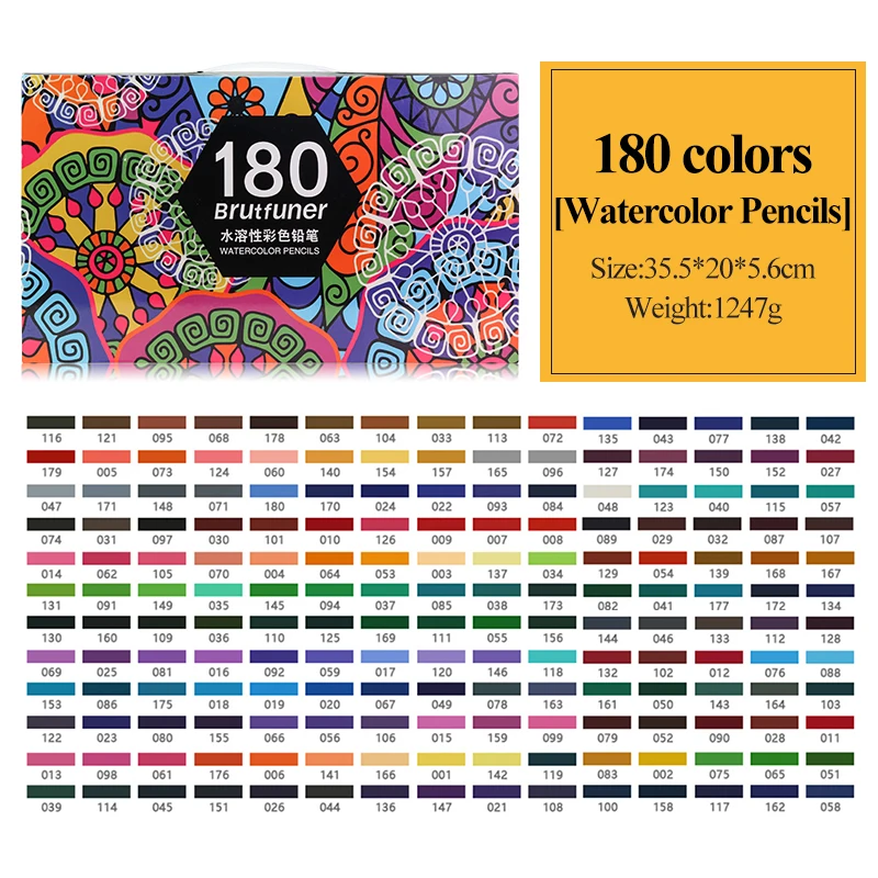 Angel Mark Акварельные цветные карандаши 48/72/80/120/150/160/180 цветов