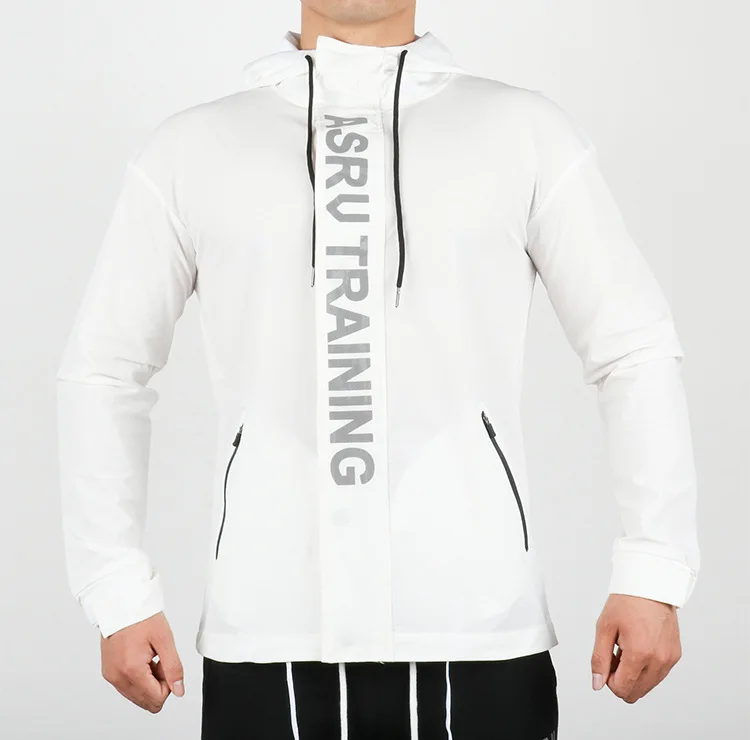 New Spring Autumn Mens Fashion Outerwear Windbreaker Coat Men Sportwear Jackets Hooded Casual Letter Print Men Jacket Coat