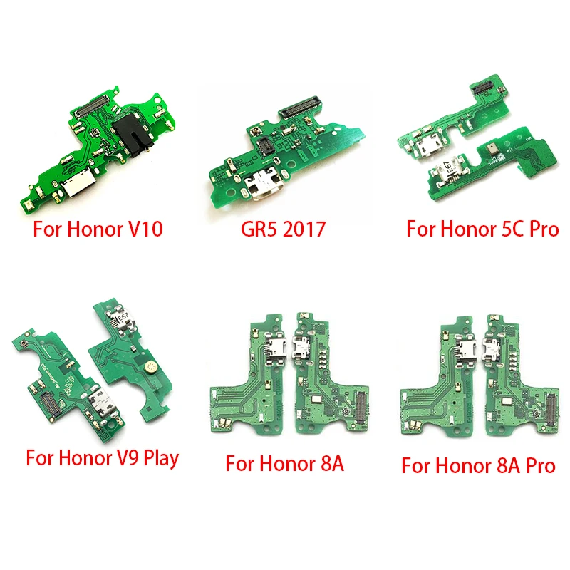 10 шт. usb разъем для зарядки порт док станция гибкий кабель huawei Honor 6A 7S 6X 7X V10 5C 6C 8A Pro 7C