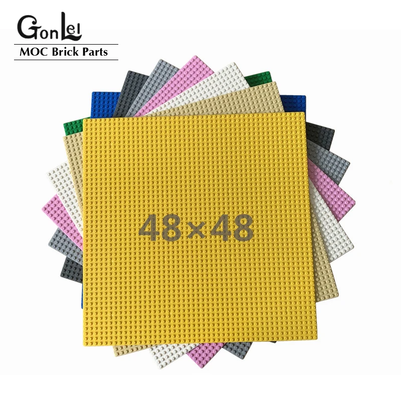 48*48 Dots Quality Baseplate Compatible with City Building Blocks DIY Base Plate 48x48 Dots Educatioinal Bricks Toys for Kids