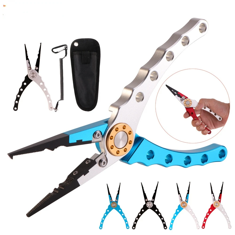 

Quality Aluminum Alloy Fishing Pliers Tungsten Steel Lure Plier Fishing Tackle Line Cutter Tong