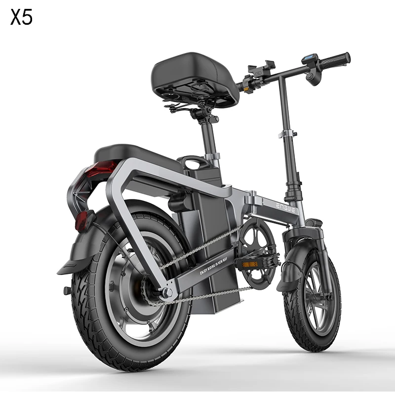 Горячая X5 Электрический велосипед 14 дюймов мини электрический 48V20A город ebike 350 Вт