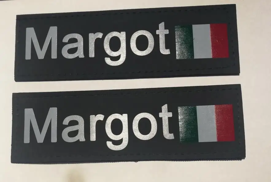 2 шт. Хроматическая этикетка для собаки K9 с ярким флагом | Дом и сад