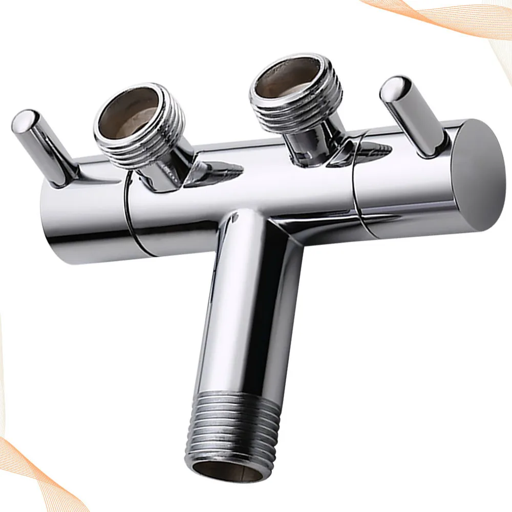 

1Pc Multifunctional Triangular One-into-two Airbrush for Toilet for Bidet(Silver)