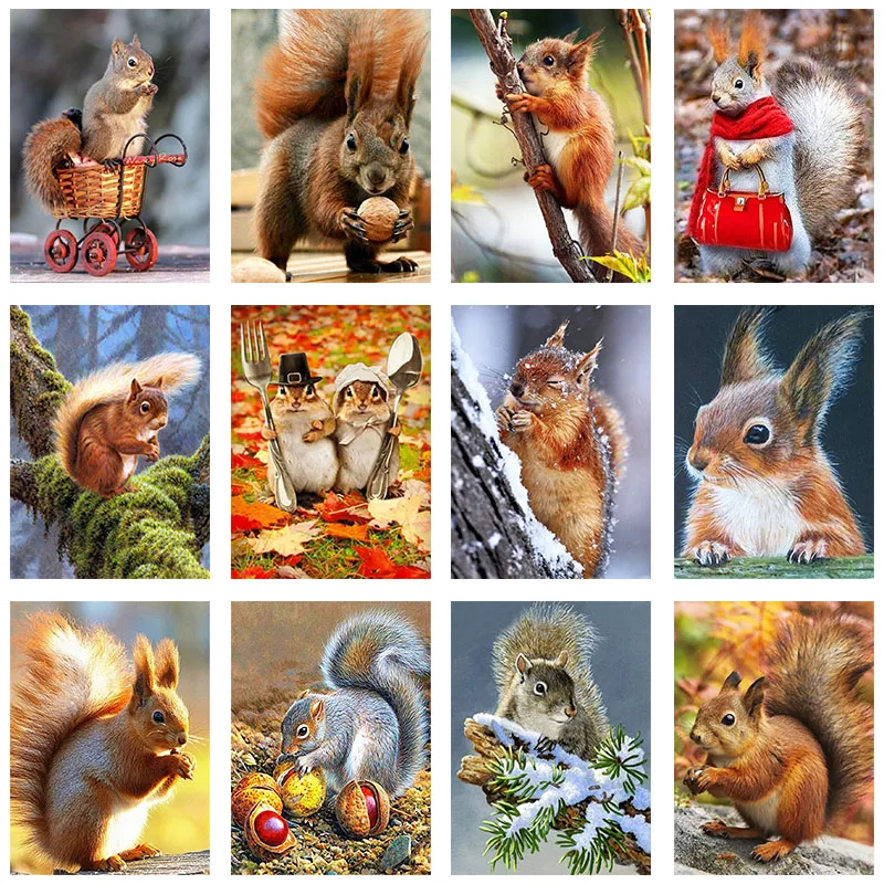 

Diamond Painting 5D Diamonds DIY Animal Cross Stitch Full Square Round Drill Embroidery Colorful Handmade Home Room Wall Decor