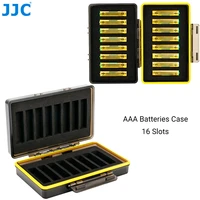 jjc 16 slots aaa battery box holder storage case organizer triple a battery batteries wallet organizer water resistant case