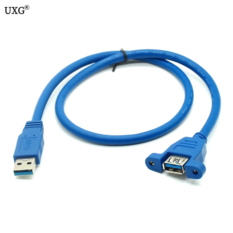 USB 3 0 A Тип мужского и женского пола удлинитель Кабель с винты для крепления панели